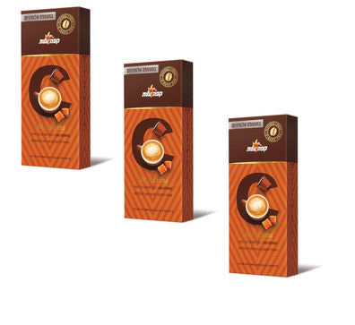3 Packs Elite Coffee 10 Pods Caramel Flavor Suitable for Nespresso Machine 50g - KOSHERTOP